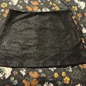 Black Snake Skin Skirt